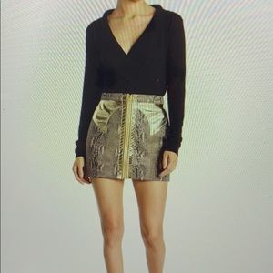 Wild Honey snake/gold skirt
